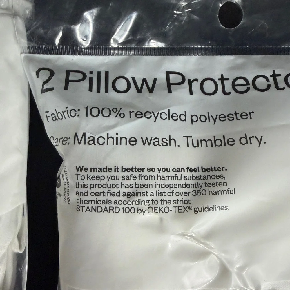 Room Essentials™ Standard Queen Soft Zippered Machine Washable Pillow Protector
